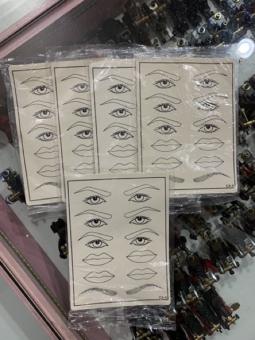 5 da tập xăm chân mày và môi khổ A5..69k/5 tấm