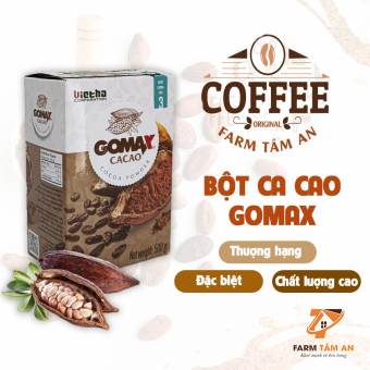 Bột cacao nguyên chất hòa tan tây nguyên GOMAX 500g