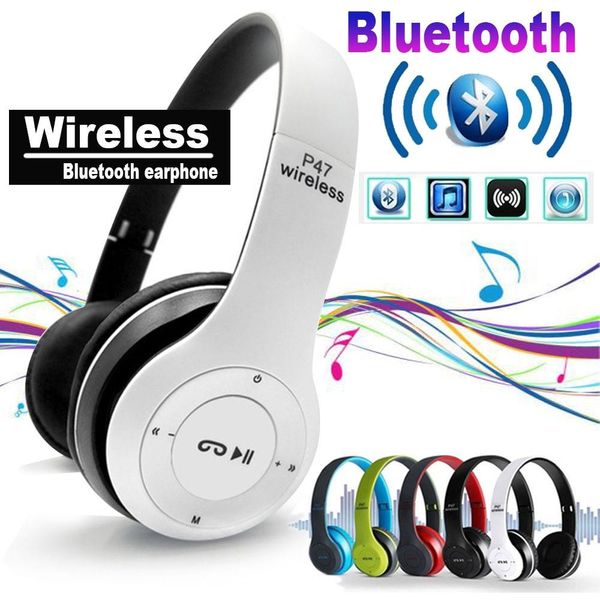 Tai nghe bluetooth p47 có khe cắm thẻ nhớ tai nghe bluetooth chụp tai p47 có khe cắm thẻ nhớ tai nghe bluetooth chụp tai p47 không dây chuẩn v2.1 tai nghe bluetooth p47
