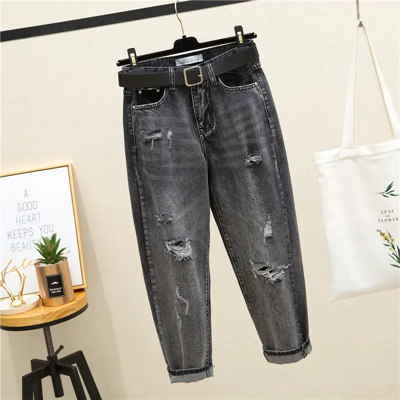 ripped jeans fat legs
