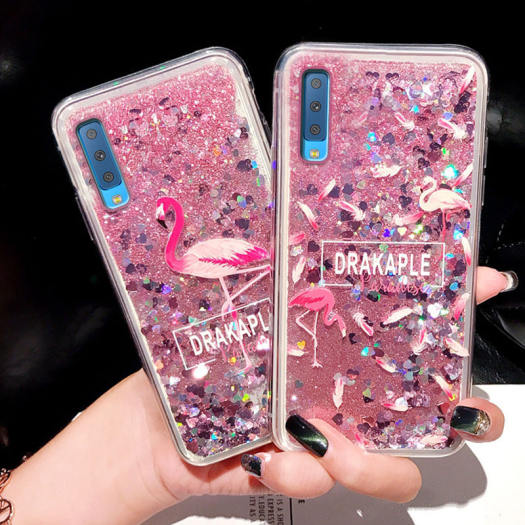 Cho Samsung A7 2018 Vỏ Điện Thoại Cát Chảy Chất Lỏng Động Ốp Silicon Cho Samsung Samsung Galaxy A7 2018 Vỏ