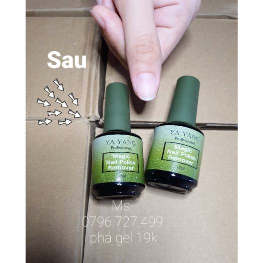 phá gel lạnh phá gel móng tay, nước phá gel nail, phá sơn gel