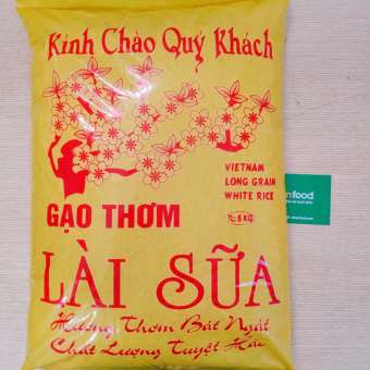 Gạo thơm Lài Sữa túi 5kg