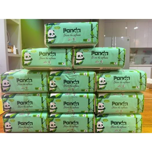 1 thùng giấy ăn gấu trúc( xanh) ( 1 thùng 30 gói)