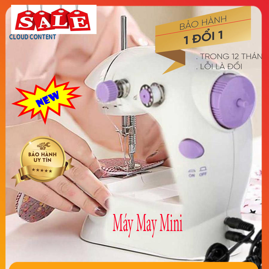 Máy may vải loại mini - Máy may quần áo - Máy may mini gia đình giá rẻ