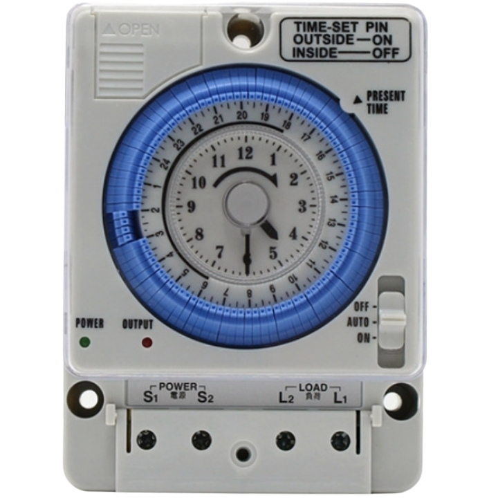 [HCM]Timer cơ TB35-N rơ le 24 giờ thiết lập chế độ tự động điện áp 240VAC, công suất đến 1500W