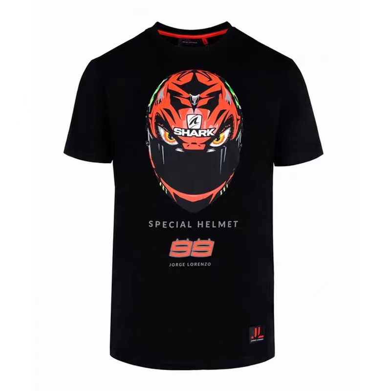 Motogp áo phông đua xe mùa hè áo văn hóa số 99 áo quạt lorenzo tay ngắn lái xe máy nhanh khô và thoáng khí
