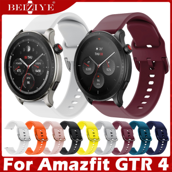 Dây đeo bằng silicon cho dây đeo đồng hồ thông minh Amazfit GTR 4 Dây đeo đồng hồ thông minh Dây đeo bằng silicon Dây đeo đồng hồ thông minh Dây đeo thể thao Vòng đeo tay thay thế Phụ kiện