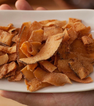 DỪA SẤY KHÔ BÌNH ĐỊNH túi 500g - Đặc sản Bình Định Thơm Bùi, Sấy Giòn