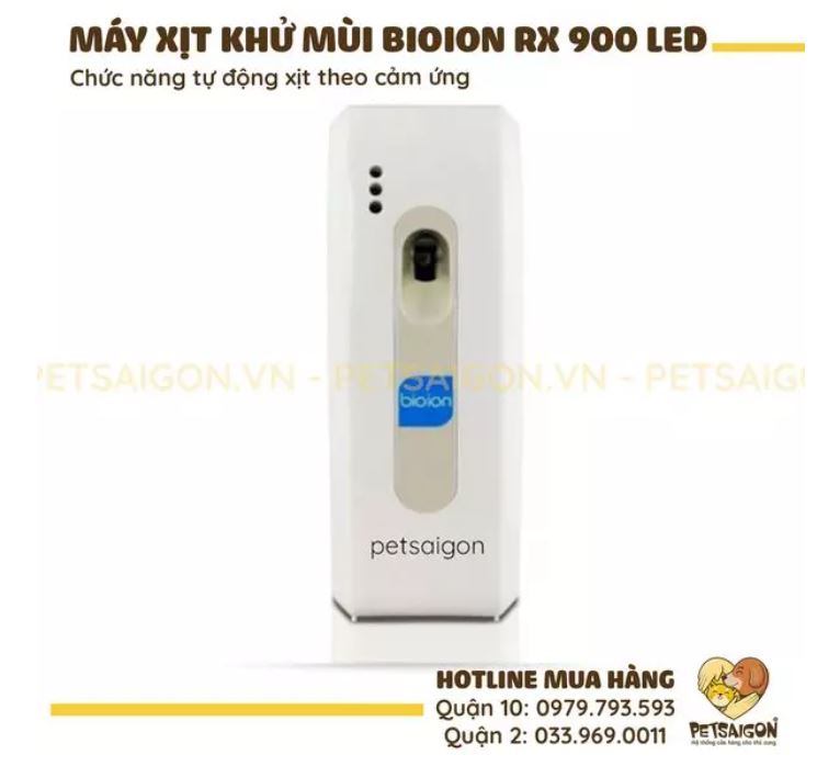 [ CHÍNH HÃNG ] MÁY XỊT KHỬ MÙI BIOION RX 900 LED