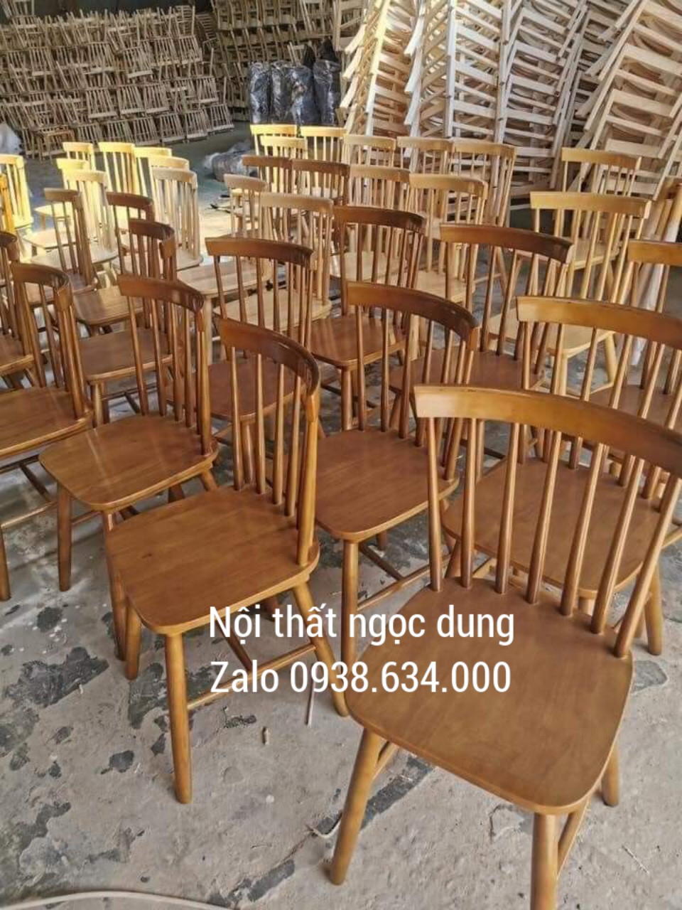 ghế cafe gỗ