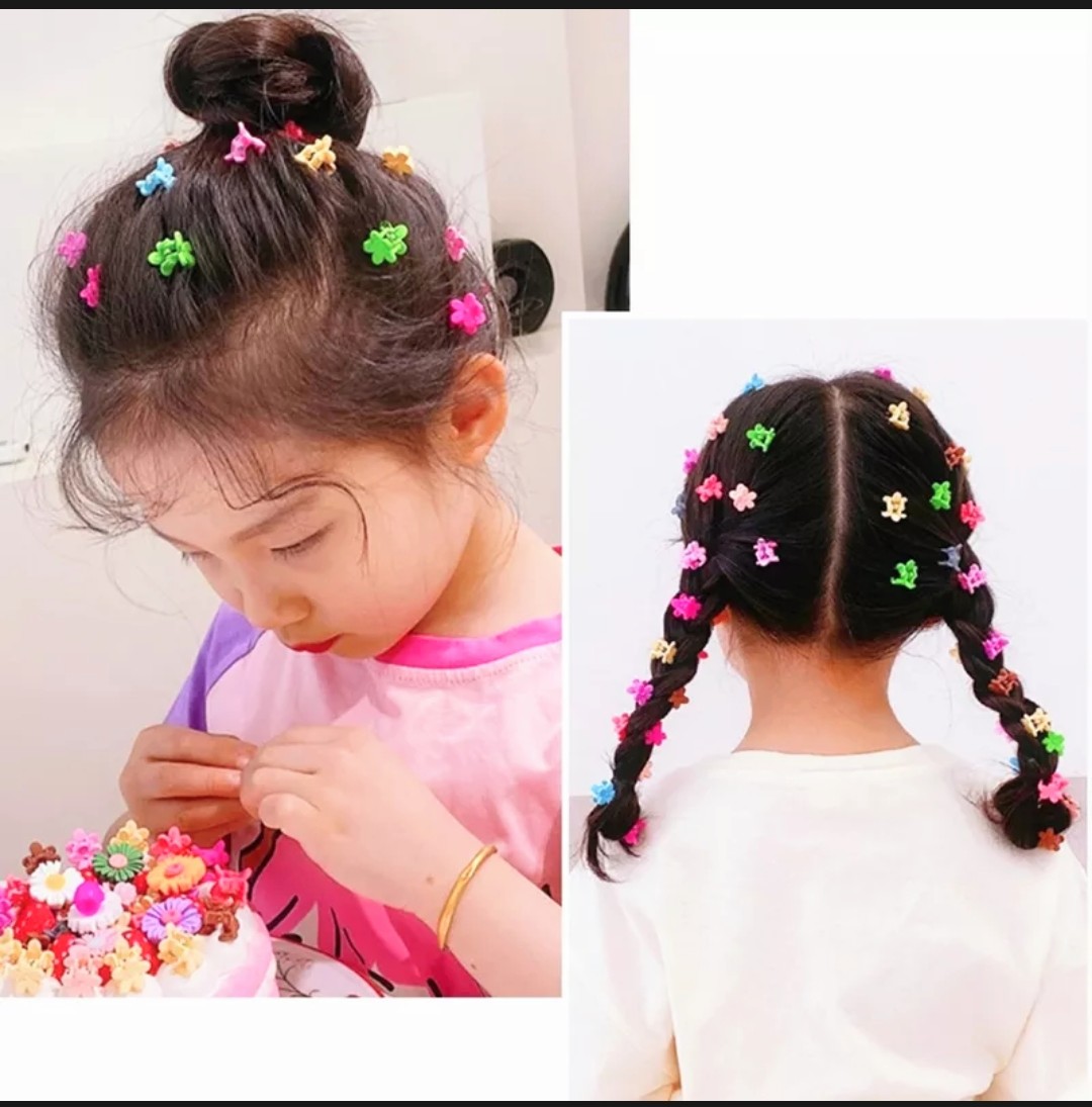 Kẹp tóc cho bé gái, Set 6 kẹp tóc Hàn Quốc mini nhiều màu sắc đáng yêu (6psc) NOVA SHOP 109