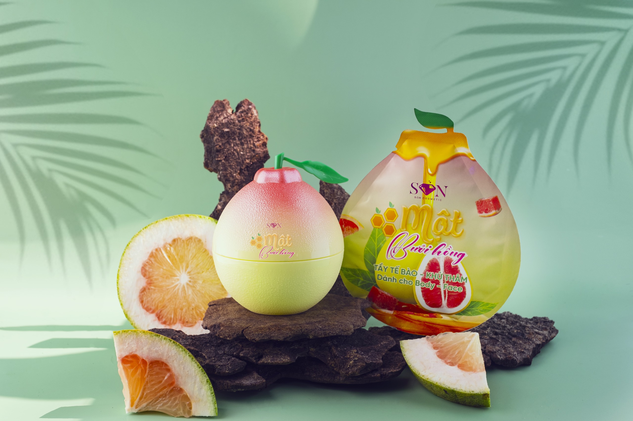 [TẶNG GÓI 50G] TẨY TẾ BÀO MẬT BƯỞI HỒNG S.O.N GROUP TẶNG GÓI 50G CHÍNH HÃNG