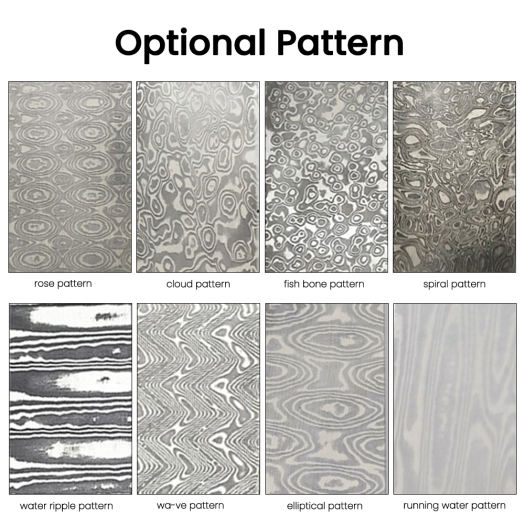 Damascus Dao Cắt Thép Hình Phôi Thép, Vật Liệu Rèn Phôi, Làm Mềm Mịn Vật Liệu Đa Năng Tự Làm Cho Máy Cắt