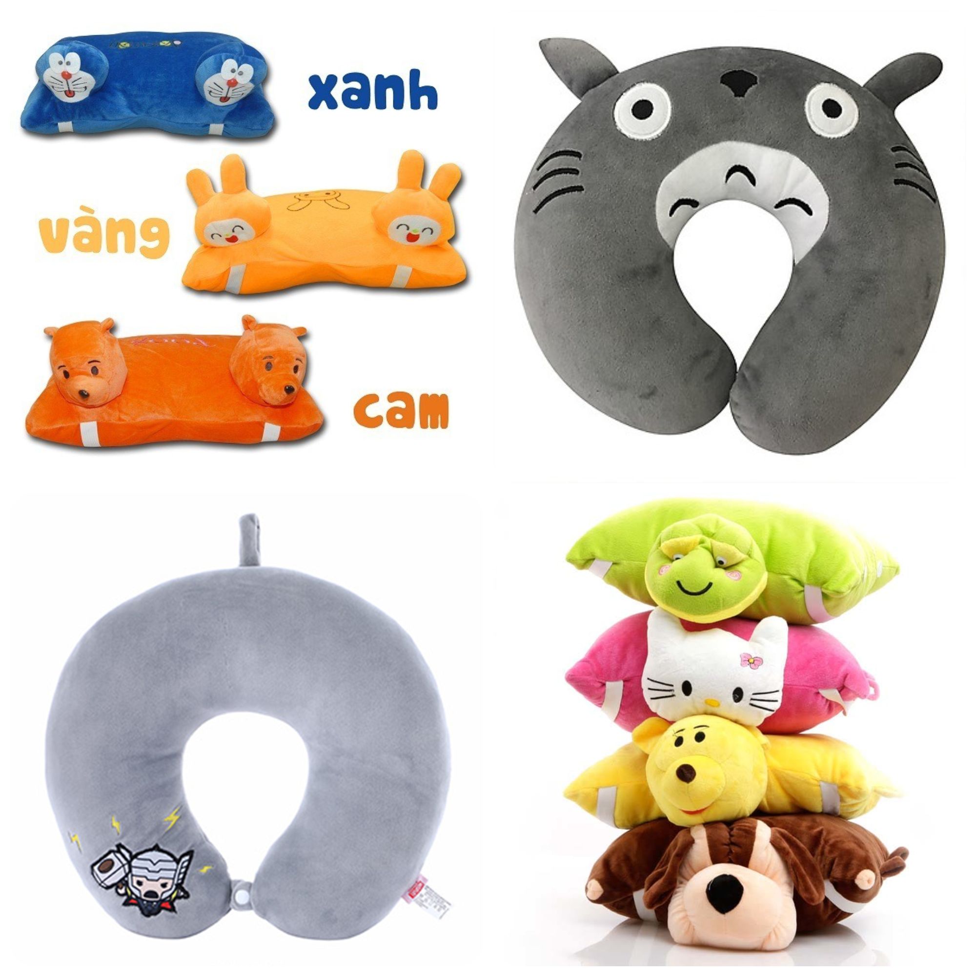 Gối kê cổ, gối che đầu xe an toàn cho bé, giá rẻ tận xưởng, rất êm, cực bền, dễ giặt mau khô
