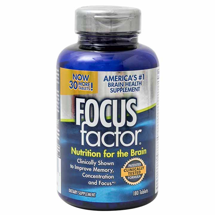 Viên uống bổ não Focus Factor hộp 180 viên
