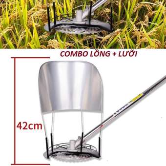 Combo bộ lồng gặt lúa + lưỡi cắt cỏ gắn máy cắt cầm tay