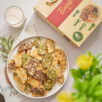 Bánh Biscotti ăn kiêng giảm cân BakerBaking - Eat clean Healthy, giảm cân 100 - 500g