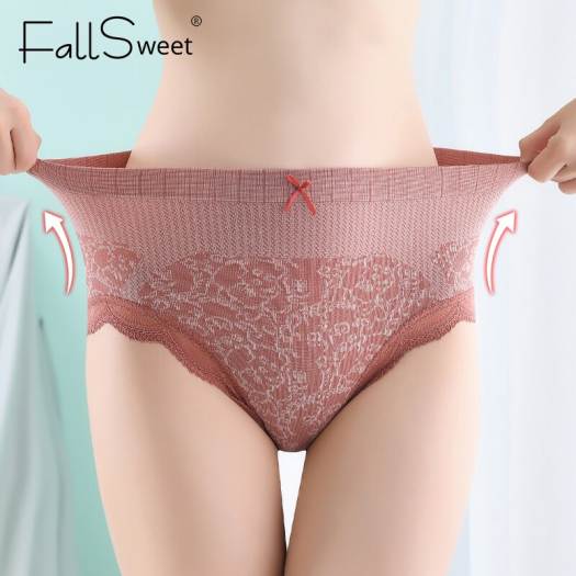 FallSweet 2 pcs/lot High Waist Panties Cotton Underwear Women