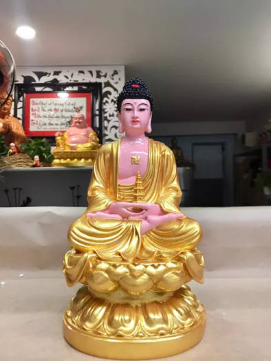 Bán chạy Tôn Tượng Dược Sư Lưu Ly Quang Vương Phật Cao 30cm chất liệu nhựa Composite