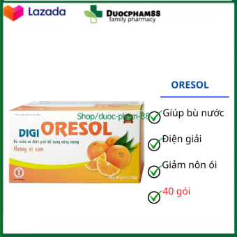 Bù nước và điện giải bổ sung năng lượng Digi Oresol dùng để thay thế nước và chất điện giải– Hôp 40 gói
