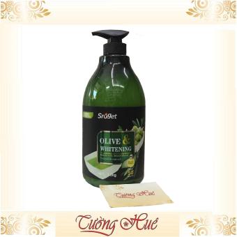 Sữa tắm trắng da Sroget Olive & Whitening - 1300g - Oliu