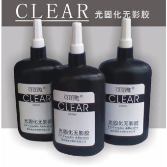 Keo UV dán Kính, Thép, Mica trong suốt cao cấp keo sệt và nhanh khô BySun BB010 250ml