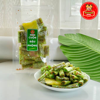 Bánh tráng cuộn đậu phộng bơ 💖TIGER FOOD💖 Gói 80g bánh tráng cuộn lá dứa thập cẩm bơ - Đồ ăn vặt sài gòn