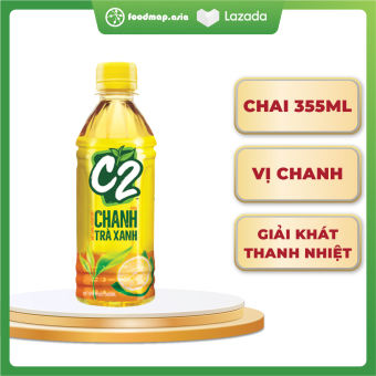 Trà Xanh C2 Hương Chanh - Chai 355ml - Foodmap