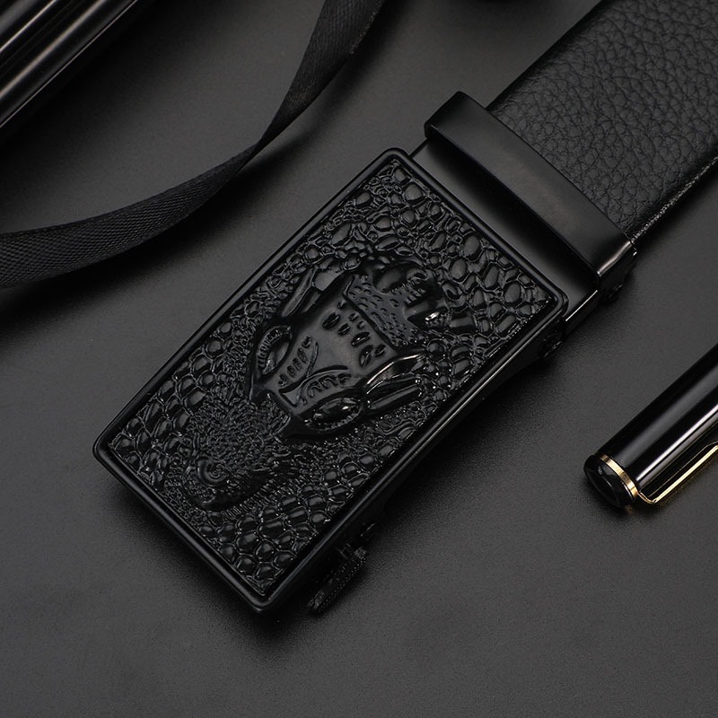 Dây nịt lưng nam, thắt lưng nam dây da cao cấp, khóa tự động thời thượng TOPE1O4 (mặt vàng)