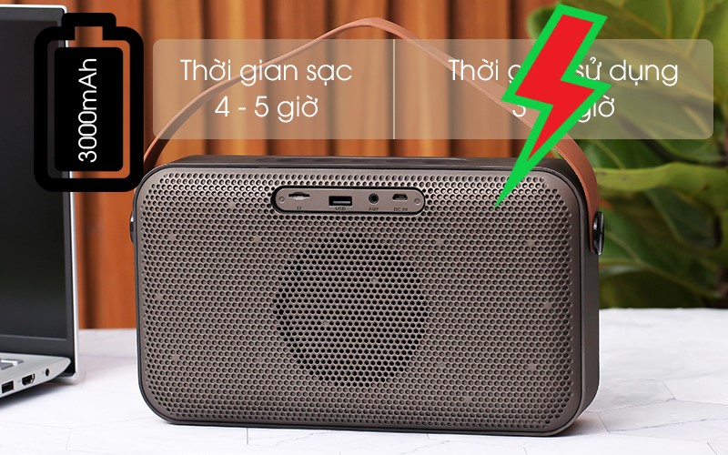 W19 âm thanh và thời trang Loa Bluetooth Fenda Nâu