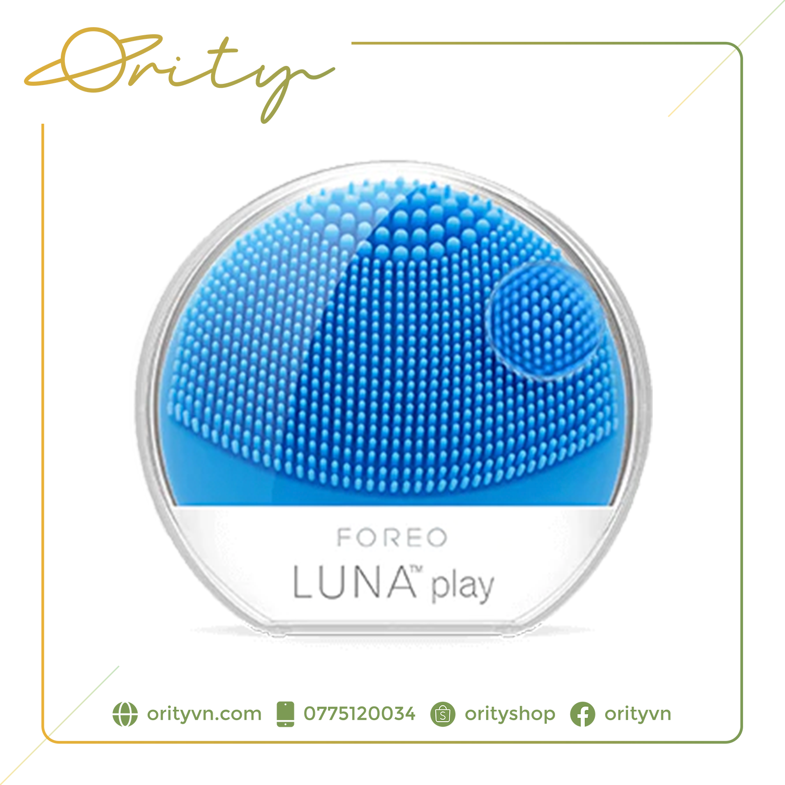 Máy rửa mặt mini foreo luna play - dùng 100 lần