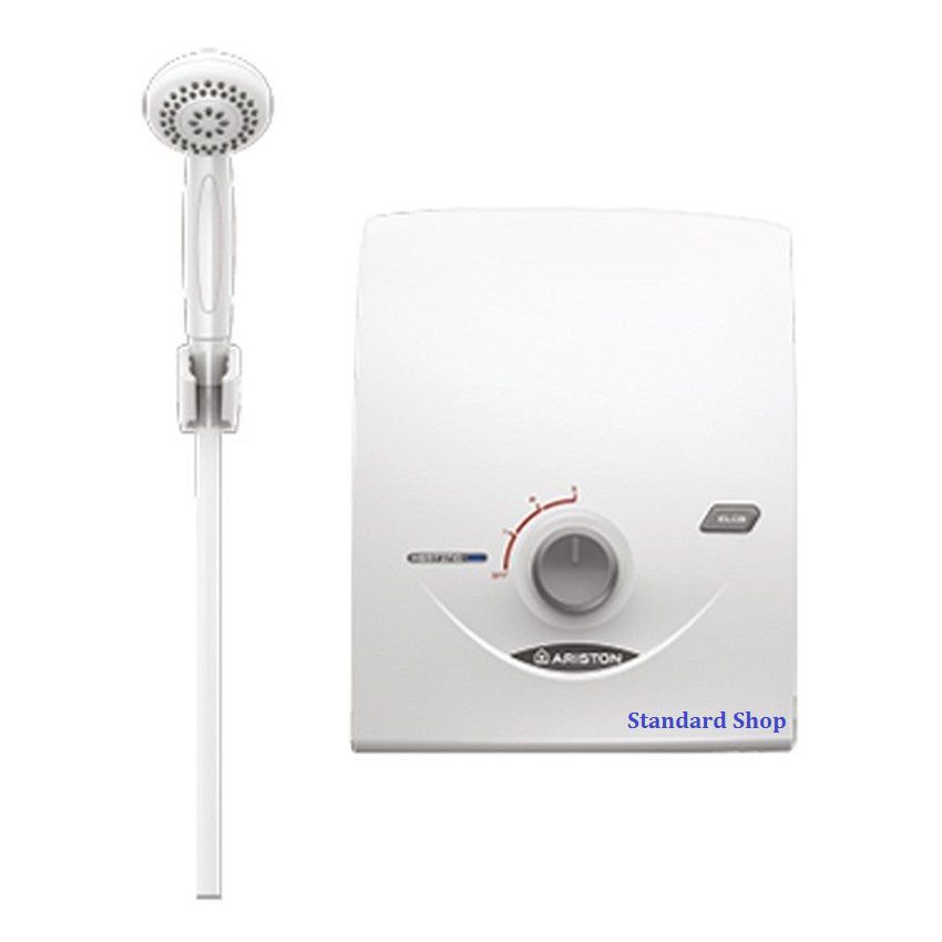 Bình nước nóng trực tiếp Ariston SB35E-VN - Bình chống giật không bơm, công suất 3500W, cầu dao chống giựt an toàn cho người sử dụng, chất lượng cao (Trắng) - Bảo hành 2 năm