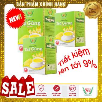 COMBO TIẾT KIỆM: 3 hộp TRÀ GỪNG dạng cốm SING VIỆT, TIẾT KIỆM 9%