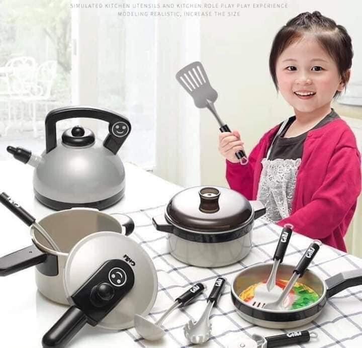BỘ ĐỒ CHƠI KITCHEN 36 MÓN , ĐỒ CHƠI NẤU ĂN BÉ , KÍCH THƯỚC NHƯ THẬT ,CHẤT LIỆU AN TOÀN