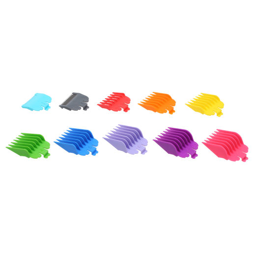 10 cái kẹp tóc bằng nhựa dẻo không đau nhiều mằu sắc - INTL