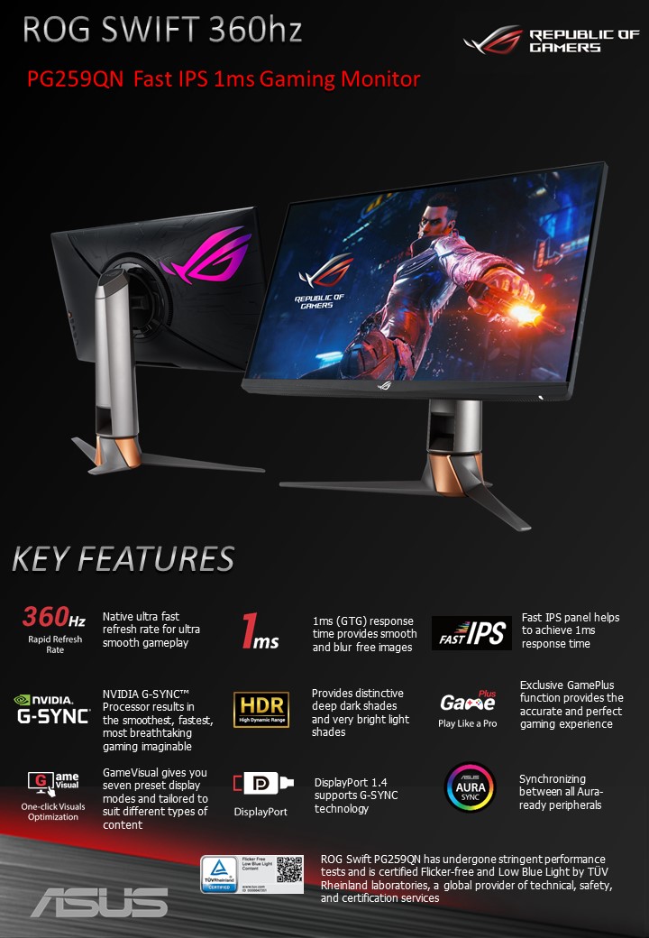 Asus ROG Swift 360Hz gaming monitor deal knocks $200 off — includes freebie