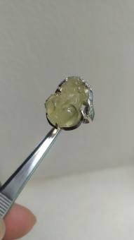 8408 - Nhẫn bạc nữ đính Tỳ Hưu thạch anh tự nhiên trong suốt