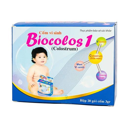 Cốm vi sinh Biocolos 1 – Hỗ trợ giúp bé ăn ngon, tiêu hóa khỏe (Hộp 20 gói)