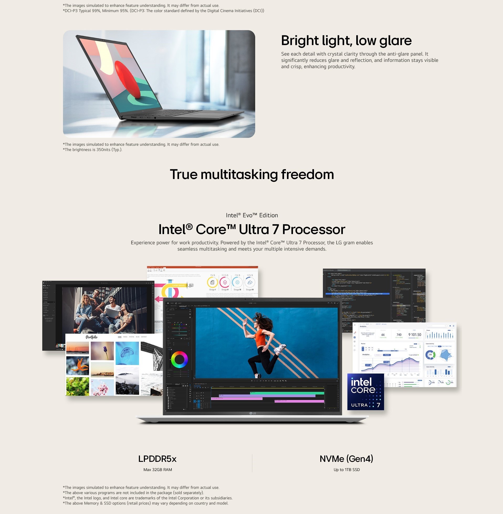 LG 17Z90S gram 17" Ultra-lightweight WQXGA Anti-glare IPS Display 512GB SSD with Intel® Core™ i7 Processor · v18