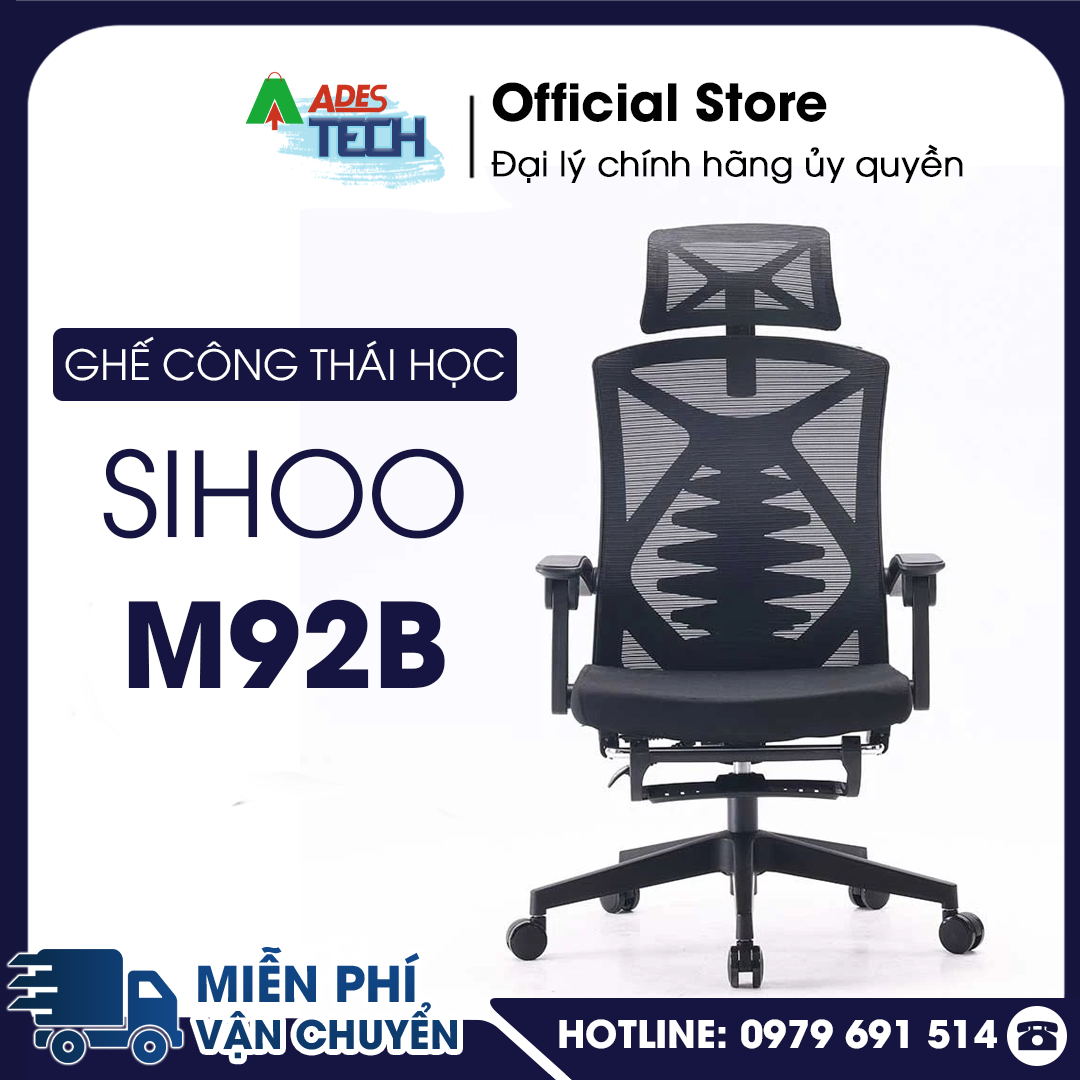 HÀNG CHẤT LƯỢNG CAO Ghế Công Thái Học SIHOO M91C - Ergonomic Chair Sihoo