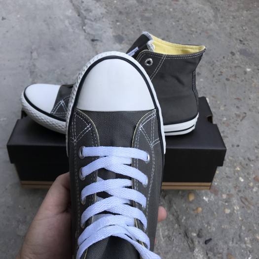 Giày Converse Classic Màu Xám Ghi Cao Cổ (Thanh Lý)