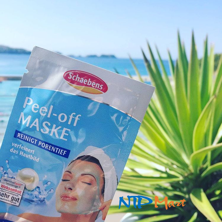 Mặt nạ dưỡng da dưỡng ẩm xanh ngọc trai hiệu Schaebens Peel-off gói 15ml, nhập khẩu từ Đức