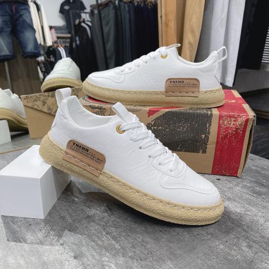 Giày thể thao nam, giày da nam mềm Trắng, Đen Trend 511