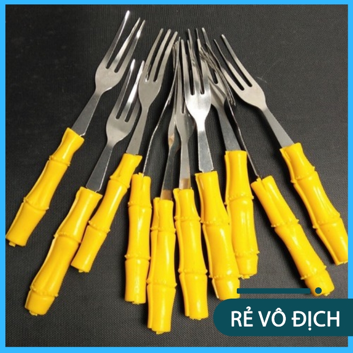 Set 10 dĩa trúc đa năng - dĩa ăn hoa quả