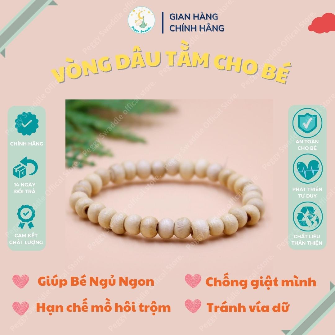 Vòng Dâu Tằm Đeo Tay Cho Bé - Trẻ Em Sơ Sinh. Chống Mồ Hôi Trộm, Vía Giữ Giú Ngủ Ngon Peggy