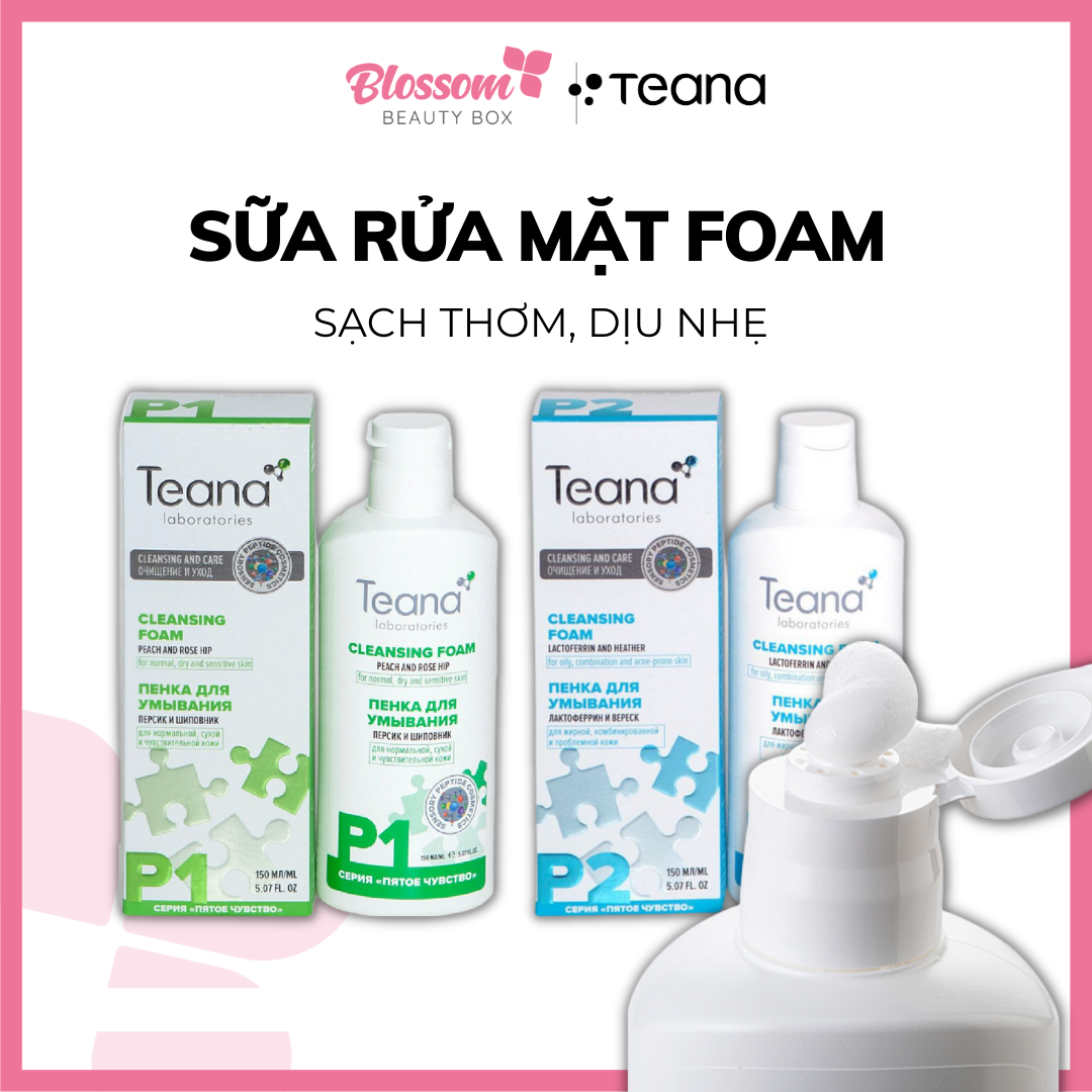 Sữa rửa mặt foam p1, p2 teana