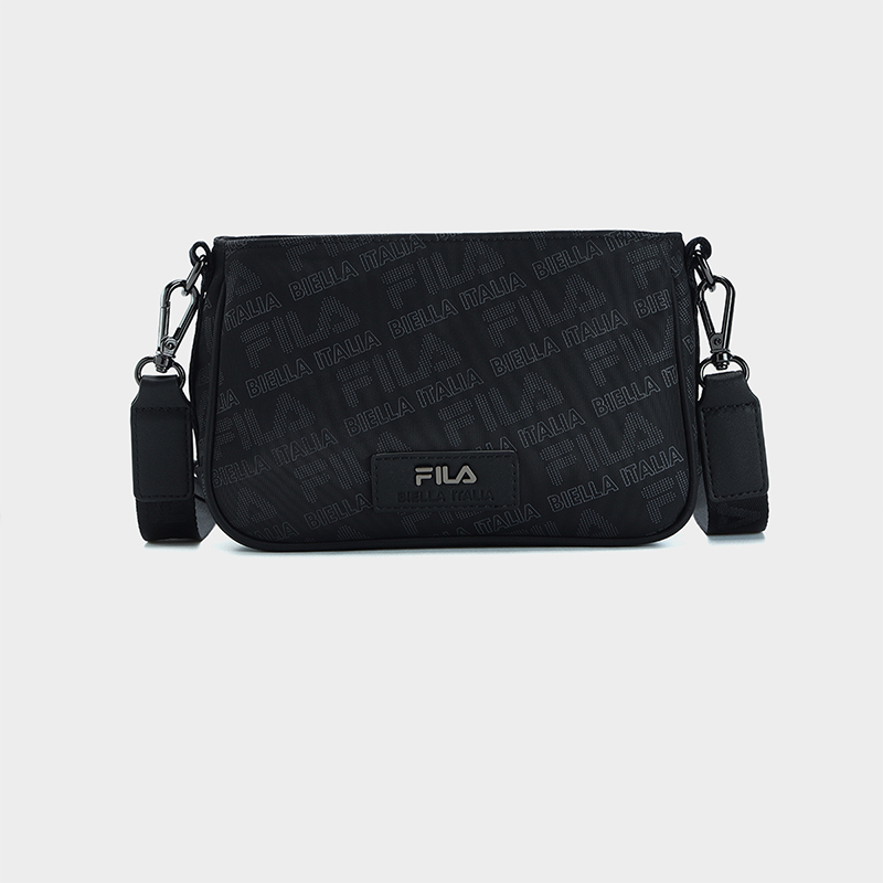 FILA CORE Women s WHITE LINE HERITAGE Crossbody Bag in Black Lazada Singapore