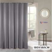 Waterproof PEVA Shower Curtain Liner with Hooks - Mildew Resistant