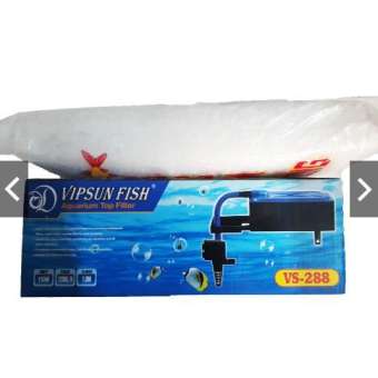 Máy Bơm Lọc Nước Hồ Cá VS-288 & Bông Lọc - Bộ Bơm Lọc Nước Bể Cá Vipsun